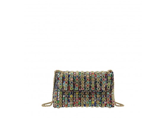 Bolso De Fiesta Brillo Cadena Con Solapa